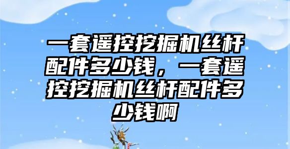 一套遙控挖掘機(jī)絲桿配件多少錢，一套遙控挖掘機(jī)絲桿配件多少錢啊