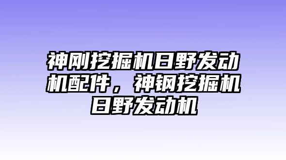 神剛挖掘機(jī)日野發(fā)動(dòng)機(jī)配件，神鋼挖掘機(jī)日野發(fā)動(dòng)機(jī)