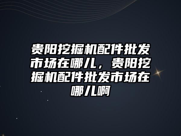 貴陽挖掘機(jī)配件批發(fā)市場在哪兒，貴陽挖掘機(jī)配件批發(fā)市場在哪兒啊