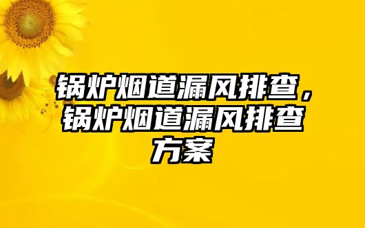 鍋爐煙道漏風(fēng)排查，鍋爐煙道漏風(fēng)排查方案