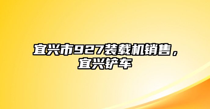 宜興市927裝載機(jī)銷售，宜興鏟車