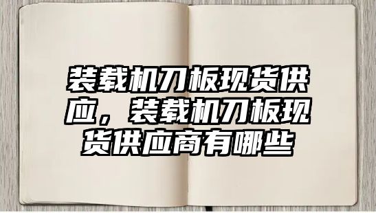 裝載機(jī)刀板現(xiàn)貨供應(yīng)，裝載機(jī)刀板現(xiàn)貨供應(yīng)商有哪些