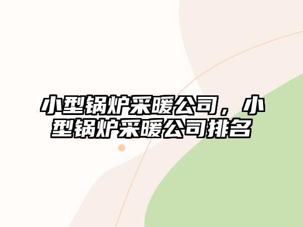 小型鍋爐采暖公司，小型鍋爐采暖公司排名