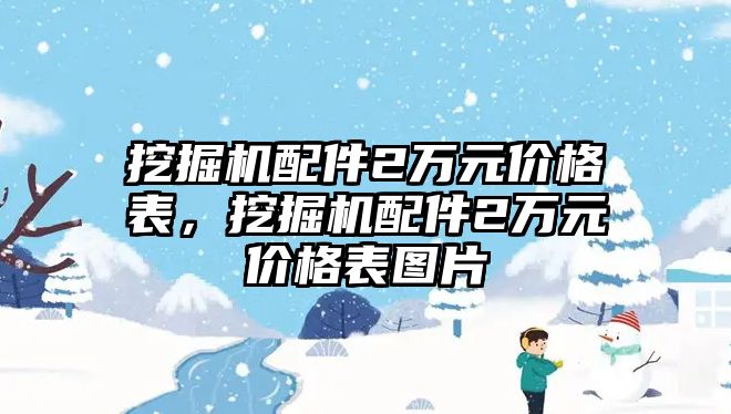 挖掘機(jī)配件2萬(wàn)元價(jià)格表，挖掘機(jī)配件2萬(wàn)元價(jià)格表圖片