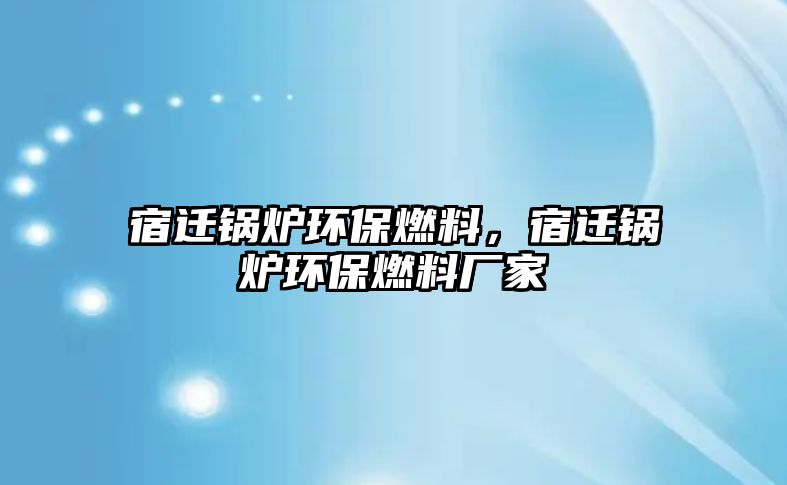 宿遷鍋爐環(huán)保燃料，宿遷鍋爐環(huán)保燃料廠家