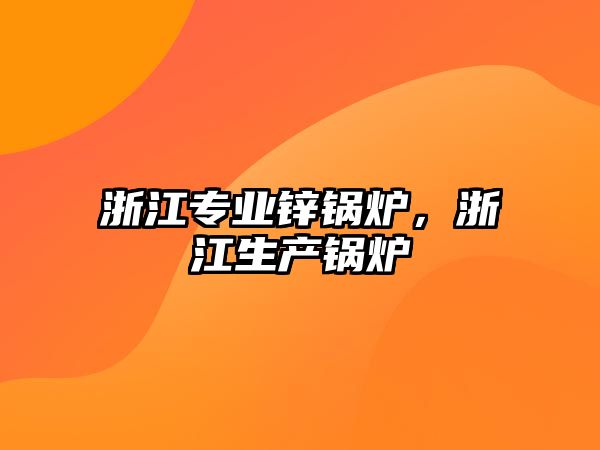 浙江專業(yè)鋅鍋爐，浙江生產(chǎn)鍋爐