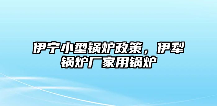 伊寧小型鍋爐政策，伊犁鍋爐廠家用鍋爐